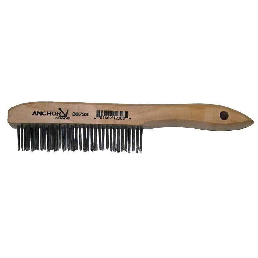 387SS Shoe Handle Stainless Wire Brush, Scratch Brush