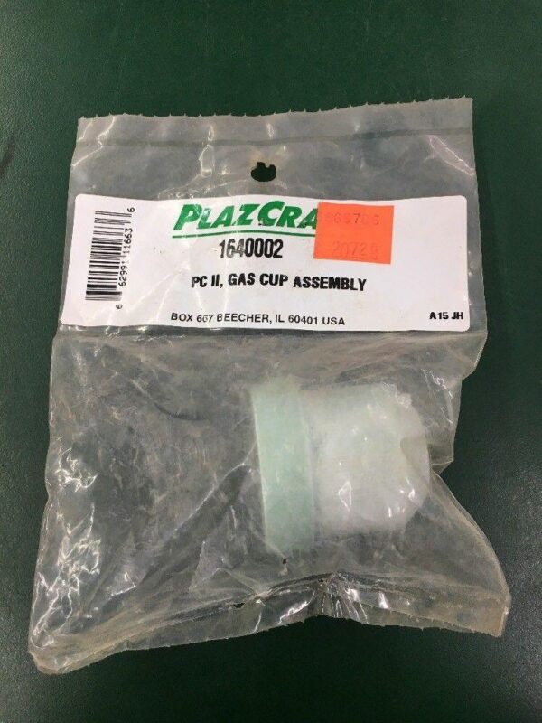 PLAZCRAFT 1640002 PC II Gas Cup Assembly