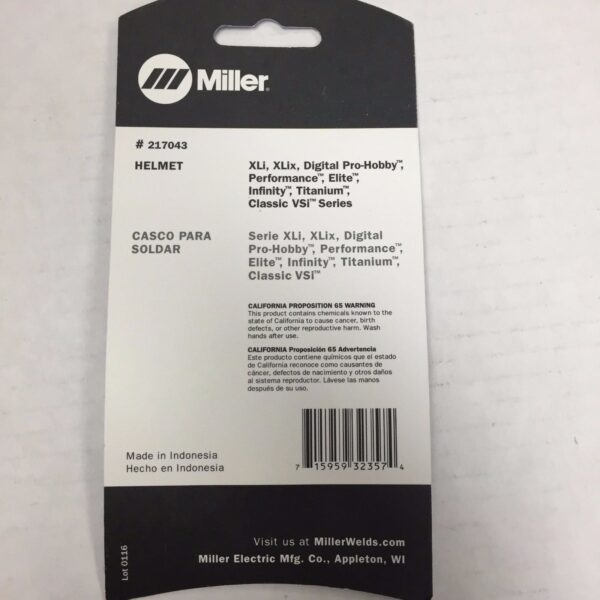 Miller 217043 Welding Helmet Batteries CR2450
