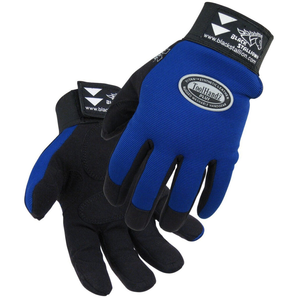 Black Stallion 99PLUS-BLK ToolHandz Plus Original Mechanics Gloves, Blue