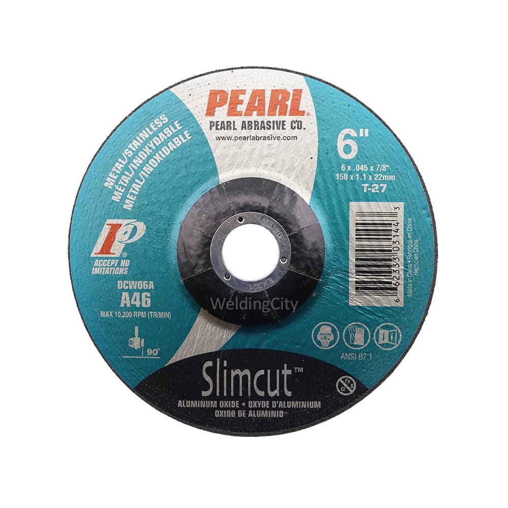 Pearl Abrasive DCW06A 6" x .045" x 7/8" Thin Cut-Off Wheel