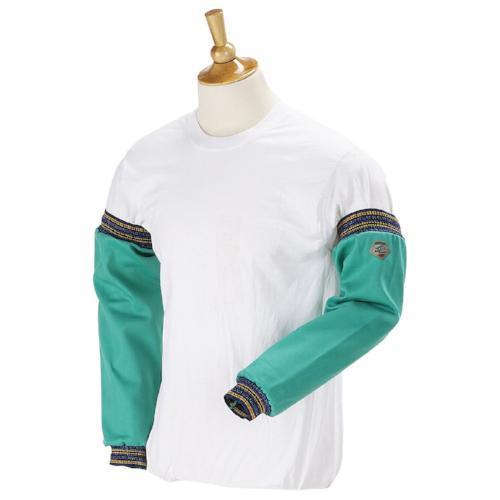 F9-218S Green Flame Resistant Cotton Sleeve w/Elastic Cuff