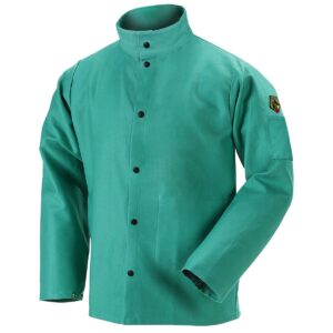 Black Stallion TruGuard™ 200FR F9-30C 30" 9oz Green Welding Jacket